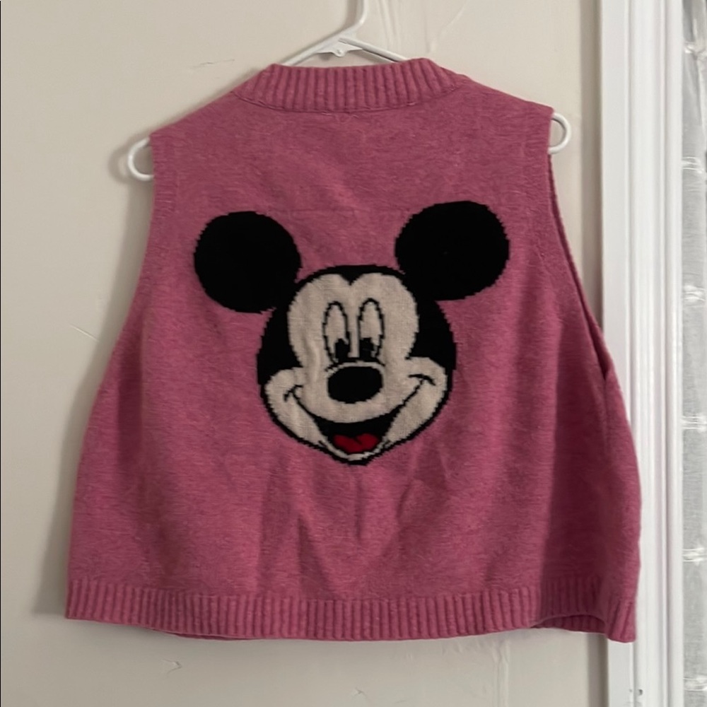 Disney Pink and Black Mickey Mouse Sweater